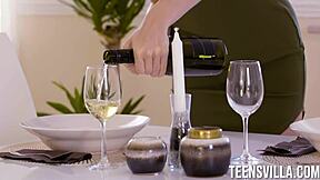 Threesome surprise Anny Aurora Nikki Fox Kristof Cale with blowjob and petite teen ass