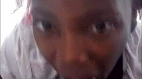 she blows cum bubbles and deepthroats while her pussy farts in sloppy homemade fetish with mastermeat1