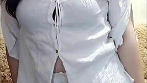 why is this horny brunette lammy pixel stripping to reveal her huge ass?