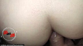 hardcore anal sex with hot double penetration and huge creampie oh man