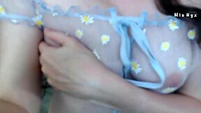 check out mia nyx in her pink see-through lingerie set with a subtle blur edit. this amateur clip highlights her natural style and casual vibe.