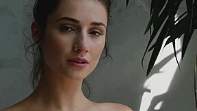 Petite Canadian Beauty Alexandra Belle Strips Pajamas!