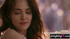 Hey, Watch This Lovely Brunette German Teen 18+ Bianka Helen Strip And Pose Nude Outdoors!