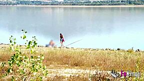 the swamp gets me horny so briseida myers strips for nudism and quickie fucking