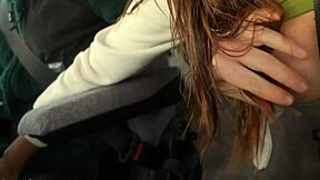 Brunette Latina Flashes Tits to Drivers so He Punishes Her with Massive Cock in Garage Sex. Cum Covers Her Big Ass.