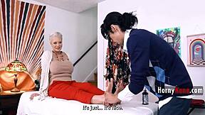 i can't believe my busty step nana is still so horny and wild at her age with that pussy