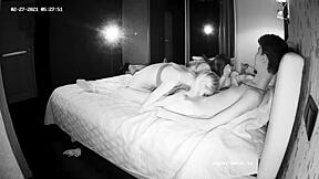 Two guest girls join young males for group hardcore action