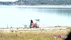 the swamp gets me horny so briseida myers strips for nudism and quickie fucking