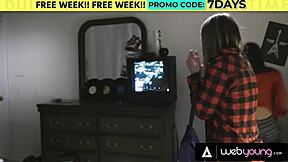 Conflicted Teen Kristen Scott Discovers Her Sexuality with Lesbian Petite Blonde Kenna James, Right?