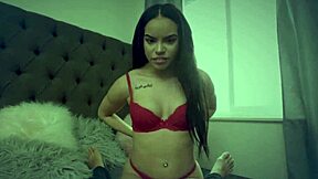 Ebony Teen 18+ Sucks And Handjobs Massive Black Monster Cock In POV Until Cum In Mouth