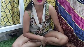 desi hot saraa gets naughty for tight ass anal fucking and pussy chudai with hindi audio