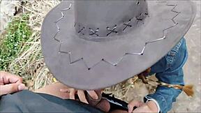 i met a stranger while walking in the town i invited her to the jungle she gets very horny and sucks my cock