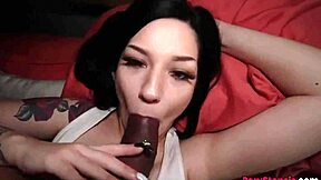 Hey, check out big booty stepsis Neveah Snow riding her stepbro's cock at night