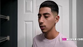 slutty teen sasha tatcha gave her step bro diego perez a blowjob as thanks for folding her clothes