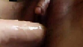 Young Japanese FTM contrasts erotic video watching with intense dildo masturbation in amateur transsexual toy play.