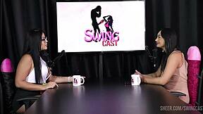 Oh wow, check out this wild compilado from Edna Samara in swing cast with Tifany Rocha, she said, it's all about that glamorous bisexual group action in see-through lingerie on Sheer Red.