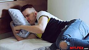 Step mom keeps nagging her quiet step son in the garage until things change