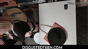 sexy stepgranddaughter samantha hayes and stepgrandmother erica lauren team up to fuck the lp officer after they get caught shoplifting in the garage