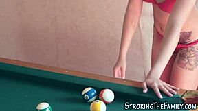 Heart races as inked teen stepsister takes big cock blowjob from uncle in taboo group hardcore with mature milf and father-in-law