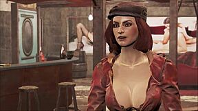 What if Piper's love in Fallout 4 turns into intense brunette lesbian strapon sex?