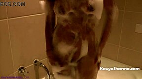 intriguing indian housewife strips down for a steamy solo shower session