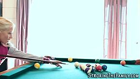 Heart races as inked teen stepsister takes big cock blowjob from uncle in taboo group hardcore with mature milf and father-in-law