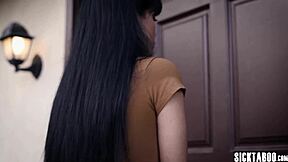 house owner craves that babe's big ass and tits so he takes her for blowjob and taboo sex with monster cock?