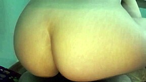 every time i get home from work my hijastra greets me with her huge natural ass riding me like crazy in mature milf action