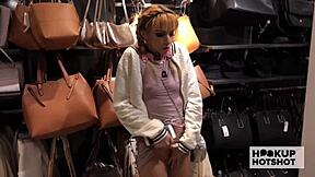 Slim slut Hime Marie enjoys rough anal fingering and squirting in wild game