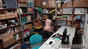 hey this teenage girl is masturbating and squirting like crazy while that ebony suspect gets punished in the garage