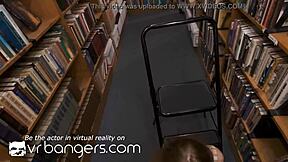 i uh try to focus but vr bangers silent library fuck turns into pov banging with skinny student. she rides cowgirl and takes cumshot after fingering...