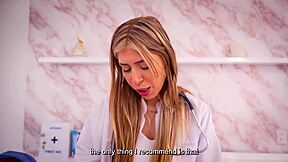 Doctor Mollysmithx Cures Erectile Dysfunction of Patient with Huge Cock in Hospital Office! She Rides Cowgirl and Sucks Until Facial Cumshot Covers Her Pretty Latina Face.