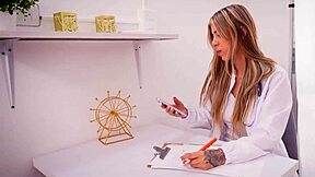 Doctor Mollysmithx Cures Erectile Dysfunction of Patient with Huge Cock in Hospital Office! She Rides Cowgirl and Sucks Until Facial Cumshot Covers Her Pretty Latina Face.