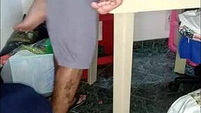 The brother discovered his Colombian sister's XXX photos and then passionately fucked her in a homemade interracial group session.