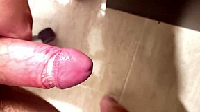 intriguing big cock solo masturbation ends with huge massive cum load