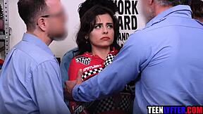 Teen Shoplifter Gangbanged By Mall Cops 😱🚔