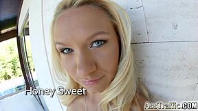 Ass Traffic Casting With 18 Year Old Blonde Getting Hard Anal And Cum Swallow!