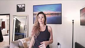 Sister-in-law offers taboo benefits in bedroom creampie scene