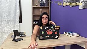 Whore Secretary Sucks Boss Cock Deep For Raise Until Cum In Throat. Sloppy Blowjob With Facial And Swallow.