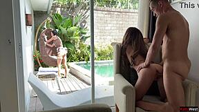 I don't care if the maid is cleaning outside - I want to fuck right now creampie pussy 😈