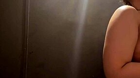 Public natural tits play and nipple clamps