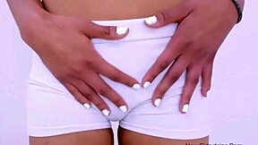 tiny brunette teen gets a massage then pov fucked by uncle on sofa at modeling audition