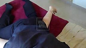 I dominate and fuck my submissive wife with big ass in homemade couple session