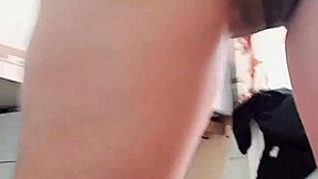 I started with my first sensual moves as a petite latina milf masturbating in homemade video