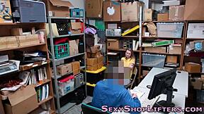 Shoplifting Teen 18+ Gets Sprayed