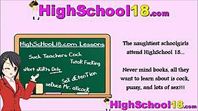 Passing Notes in Class Leads to Fucking Teachers Monster Cock with Deepthroat and Hardcore Sex