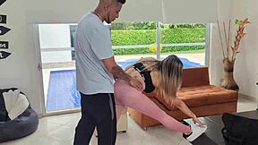 Xxxtime - nothing like a good trainer for workouts and intense sessions with muscular Colombian wife!