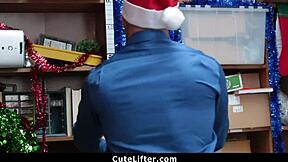 Caught this ginger teen stealing in the garage, so I punish her with hardcore fucking! 🔥💦