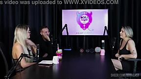 Mary Red Queen appears in compilations on Bora Cast with Bruna Carlos. Watch her in sheer red lingerie during interviews and group sessions involving cuckold humiliation and outdoor fetish play.