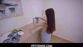 Petitehoe - Petite 18+ Russian Beauty Seducing Her Muscular Room-Mate Nata Paradise With Deepthroat